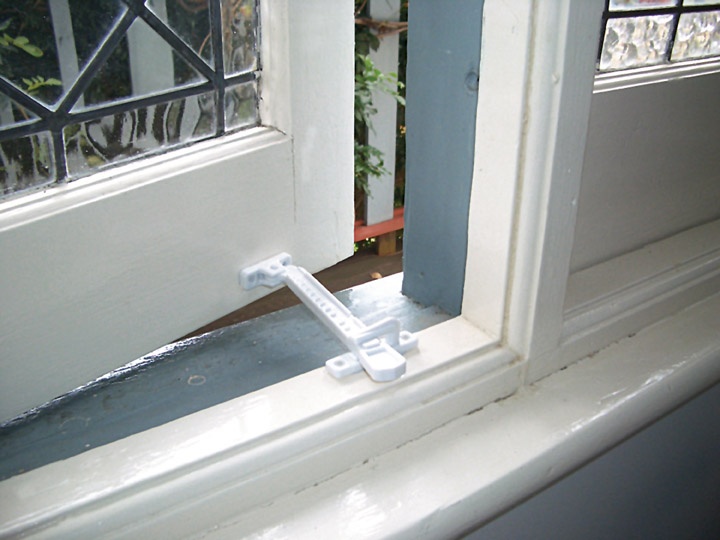 Make sure to pick up window locks (they're fairly inexpensive) to keep your child safe.