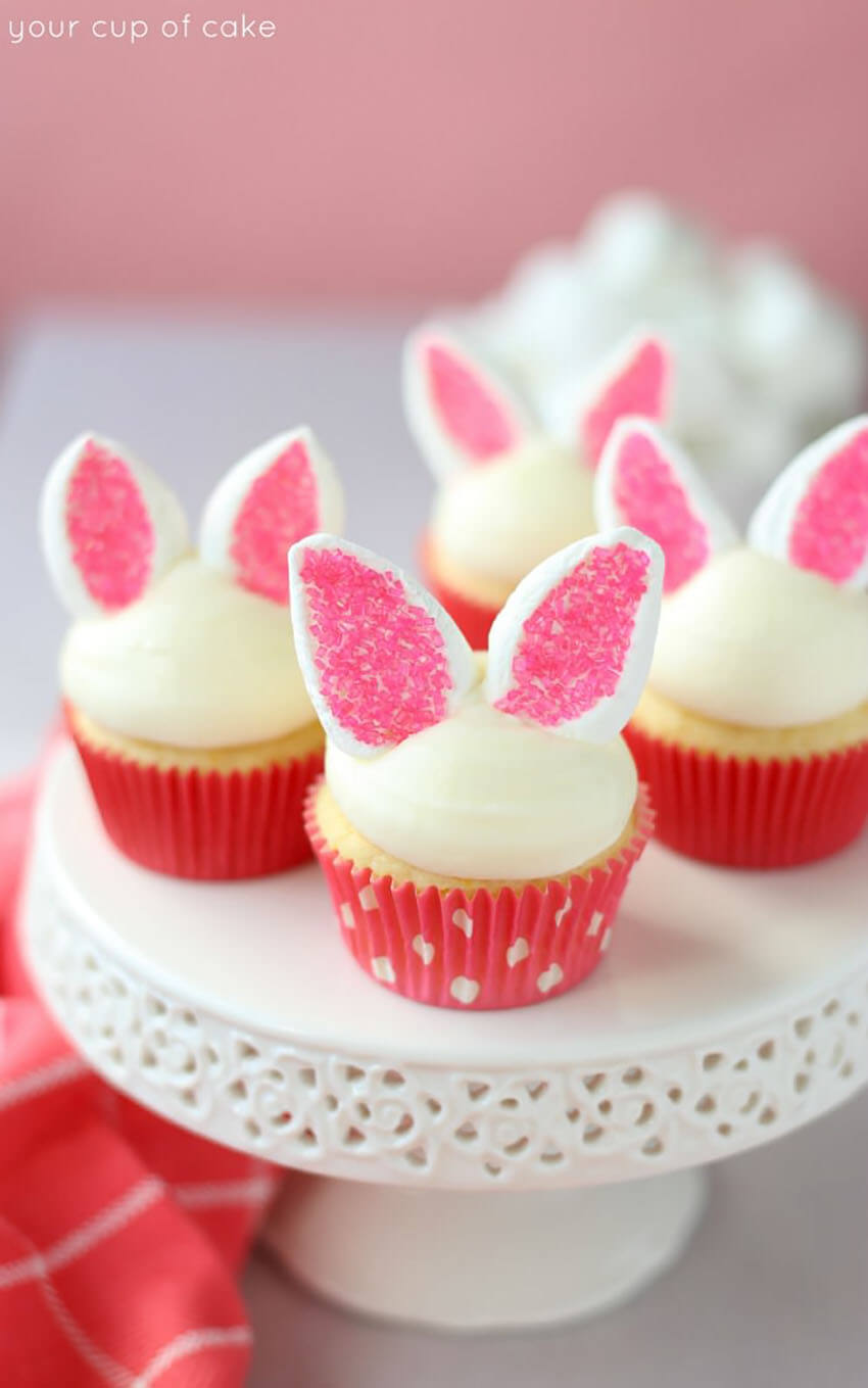 These bunny cupcakes are a guaranteed success. 