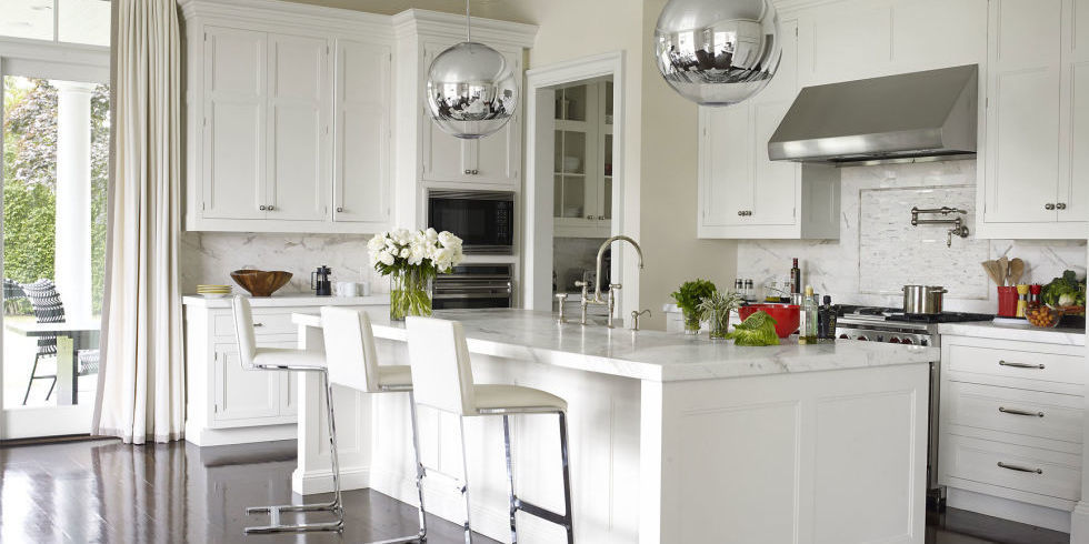 use tall cabinets to make your kitchen look more expensive