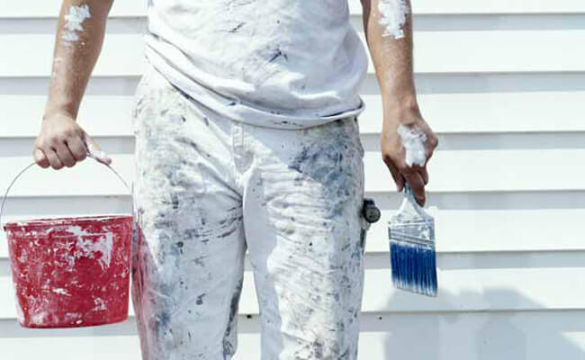 Home painting either indoors or outdoors