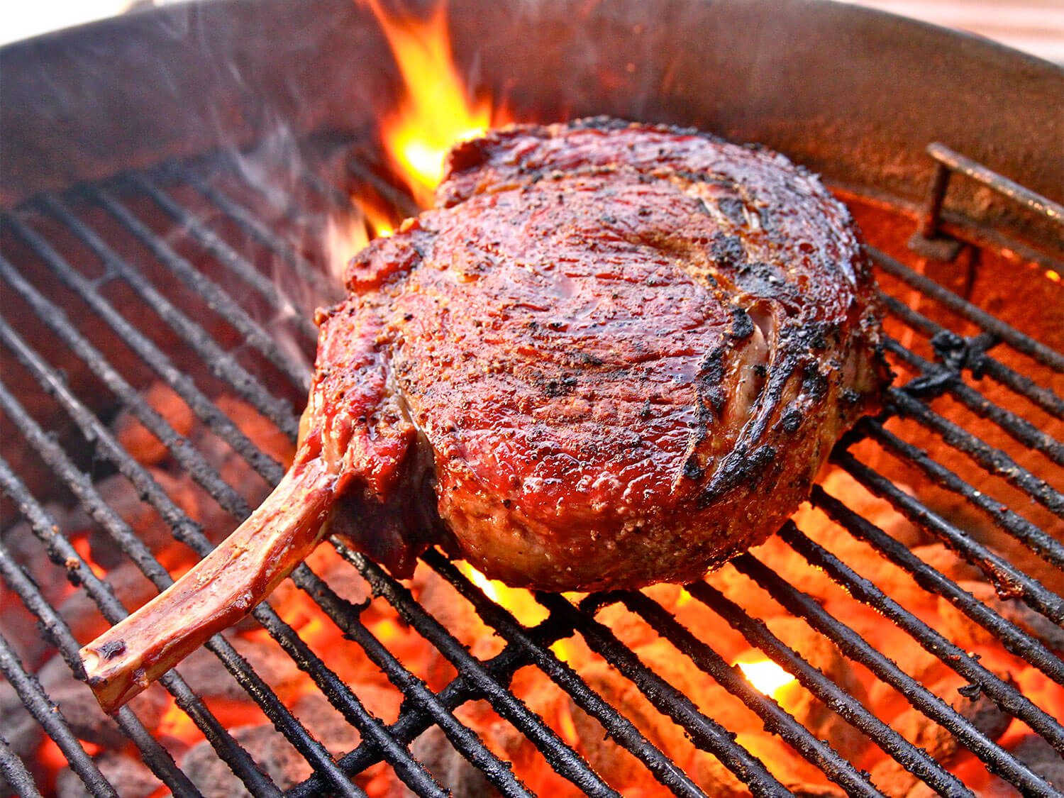 Amazing beef grilled right up in front of your backyard guests