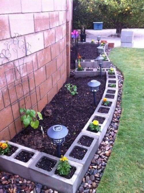 Cinder block gardens are all the DIY rage