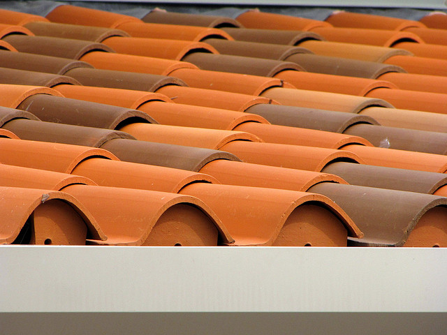 Clay roofing tiles offer a beautiful Mediterranean look.