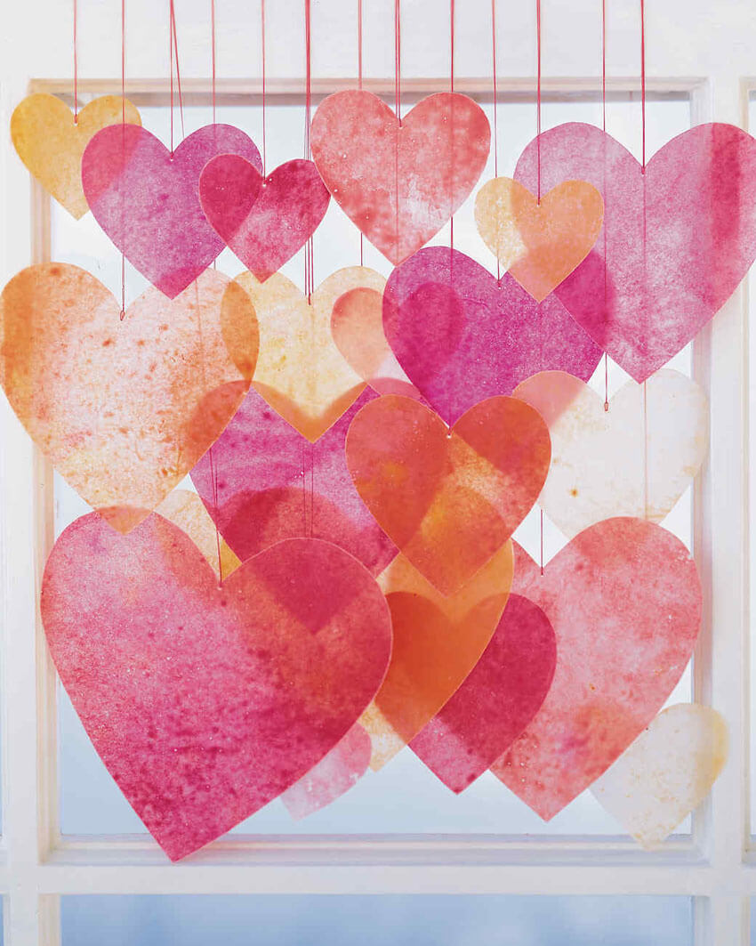 Use crayons to make this unique and cute Valentine's Day decoration.