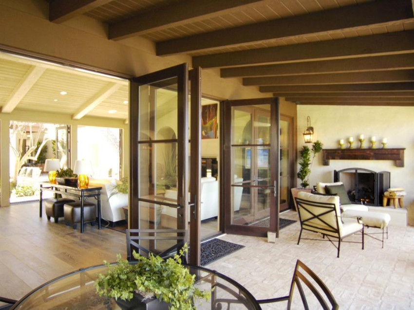 Make your patio an extension of your living room. Source: HGTV