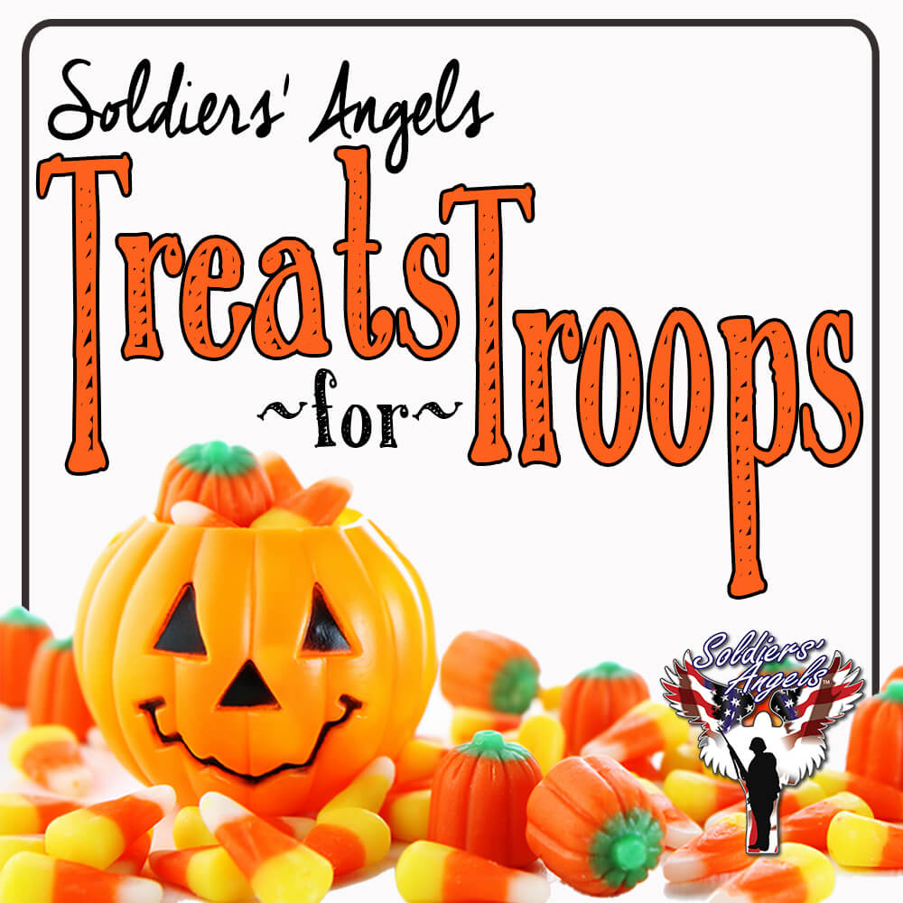 Treats the troops to some candy