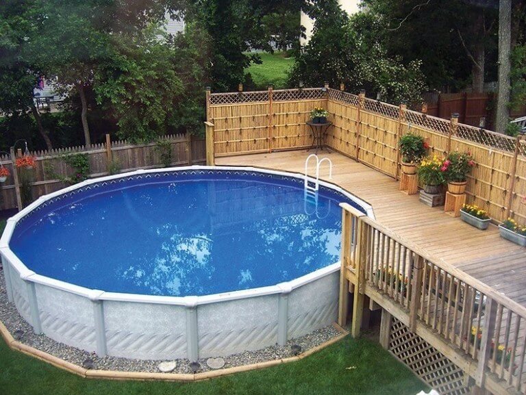Above ground pools make a fine addition to any home